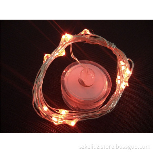 2017 Festival Mini Indoor Waterproof Battery Operated Silver Wire String Starry Light For Bottle Decoration